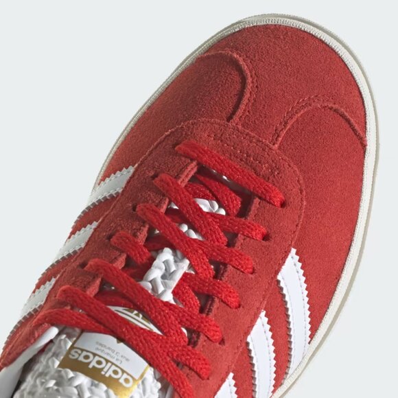 10W/9M - [NEW] Women's‎ adidas Gazelle Bold Shoe Red ID6990 - Picture 9 of 10